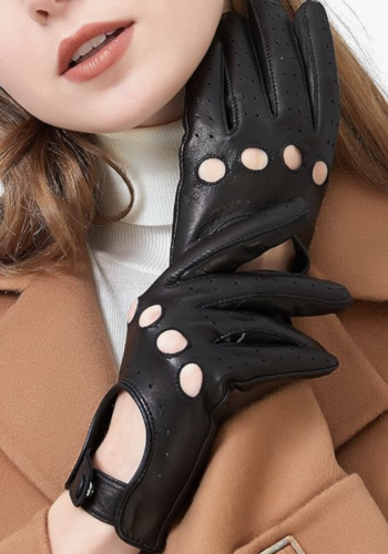 vintage leather driving gloves